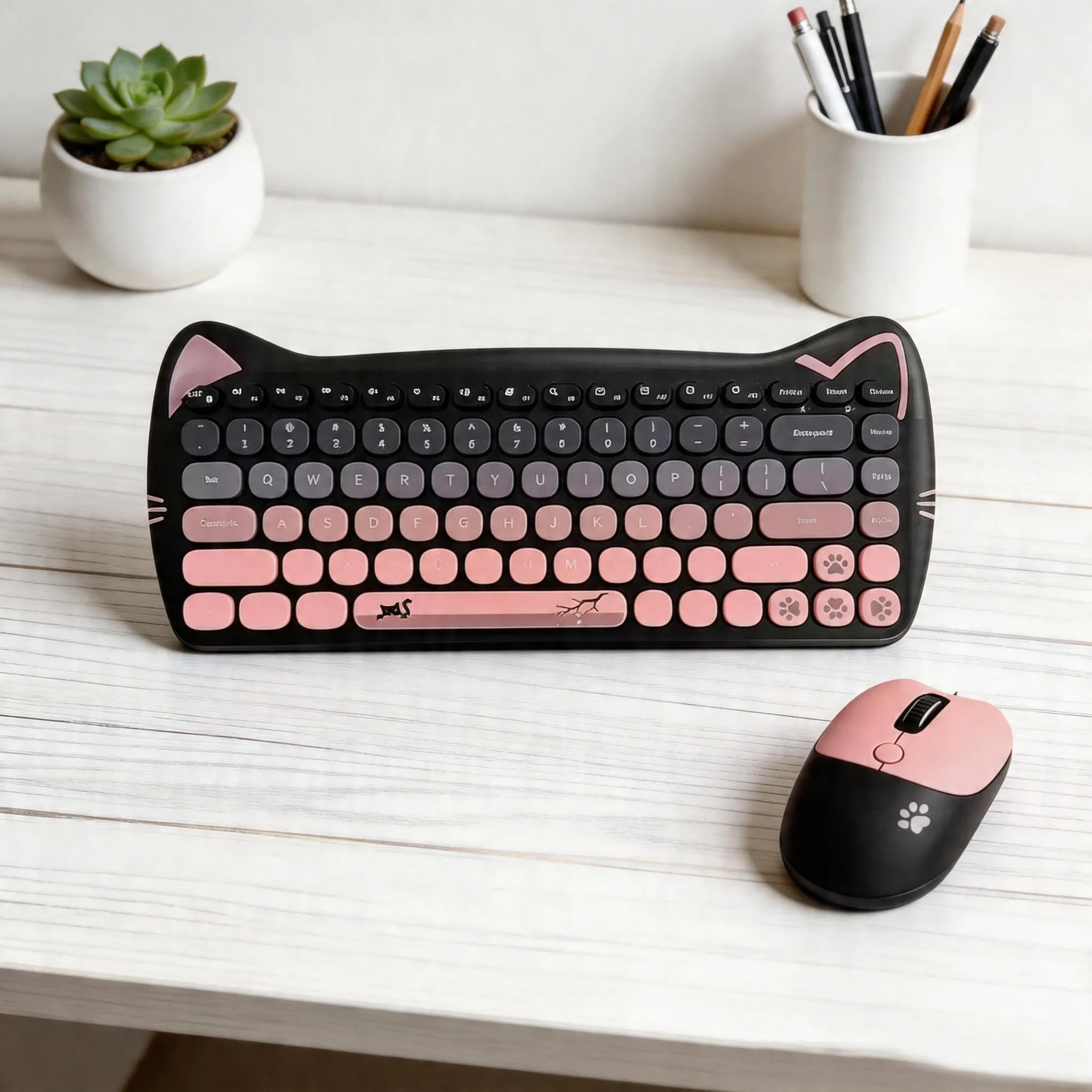 Bàn phím và chuột máy tính không dây GEEZER CAT